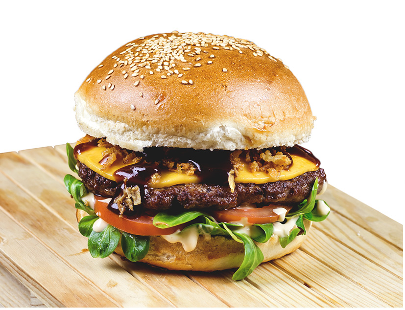 Sketch.sk Produktová fotografia hamburgeru pre marketingové účely